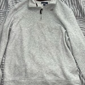 Men's Gray Quarter-Zip Sweater